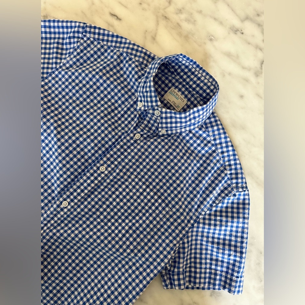 CREWCUTS Button Down Short Sleeve Shirt - Size 14 Youth